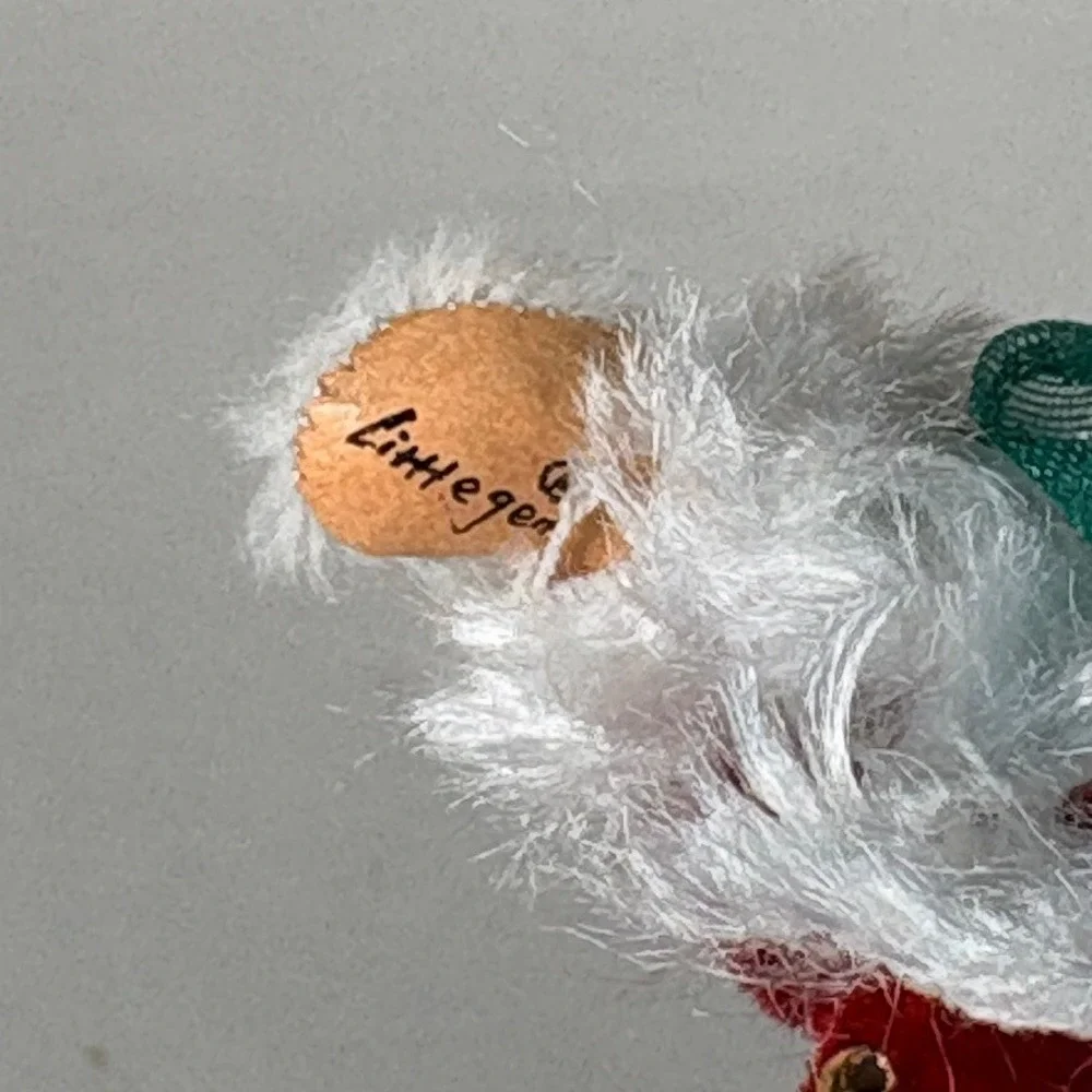 Deb Canham COTTONTAIL Miniature Santa Rabbit‎ Teddy Bear Mohair Christmas COA